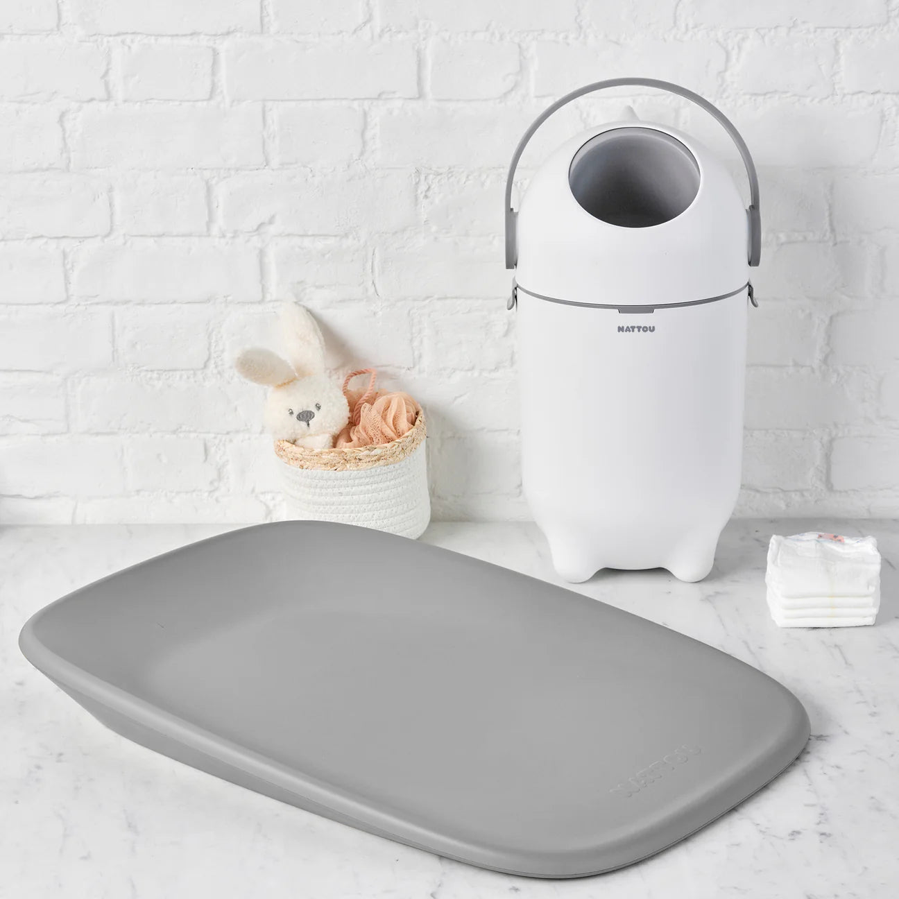 DROPY кош за пелени white