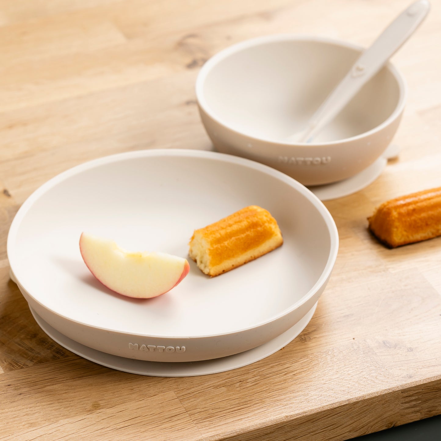 Силиконов комплект за хранене 3 части clay