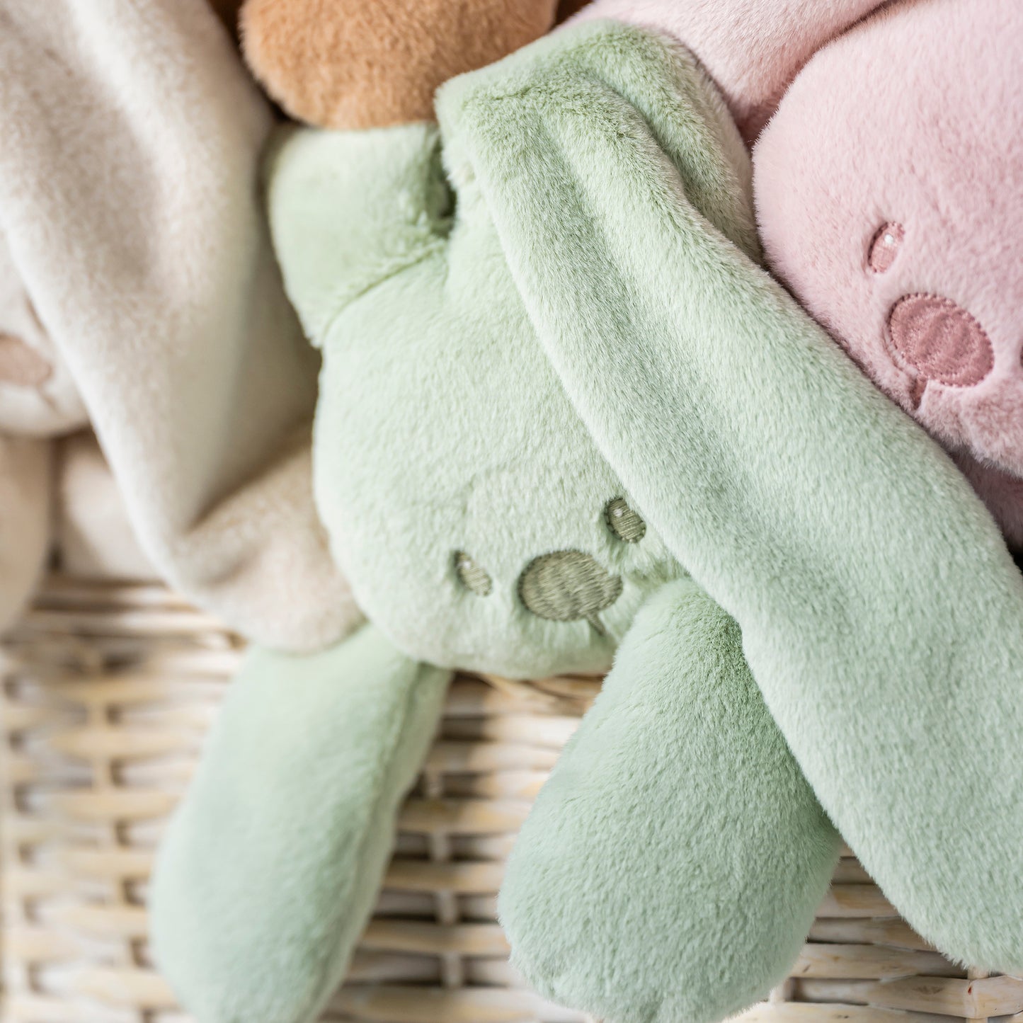 Плюшена играчка заек Lapidou Soft Plush green