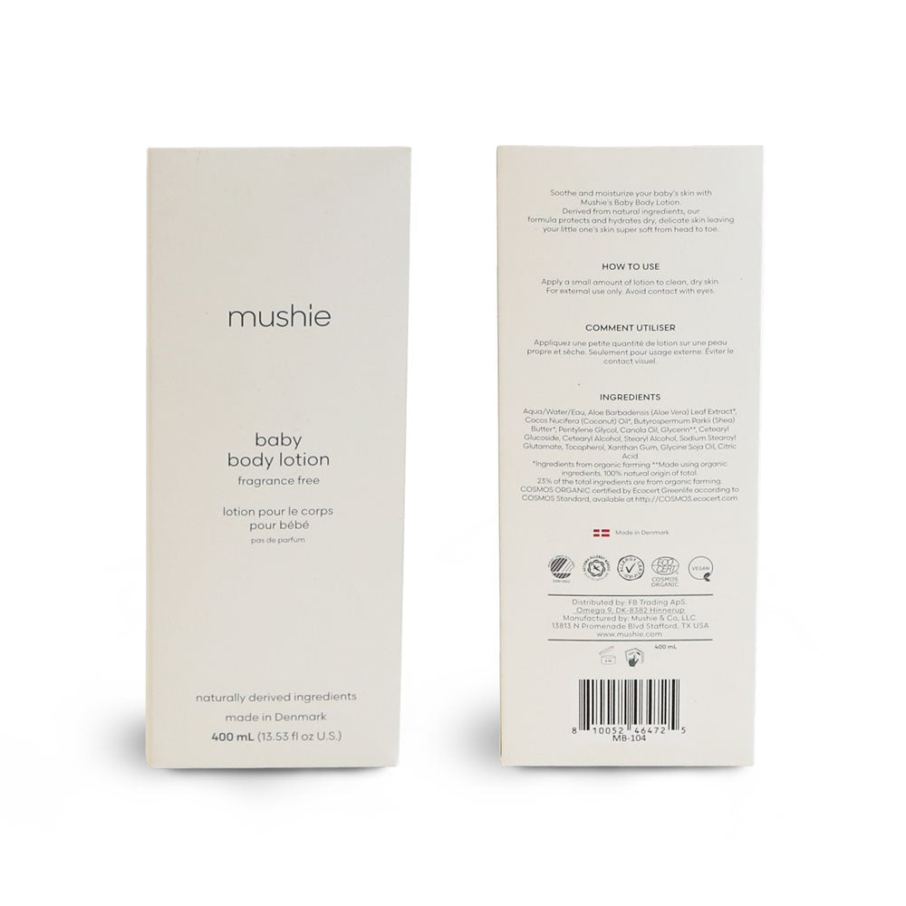 Бебешки лосион за тяло Mushie Fragrance Free 400 ml