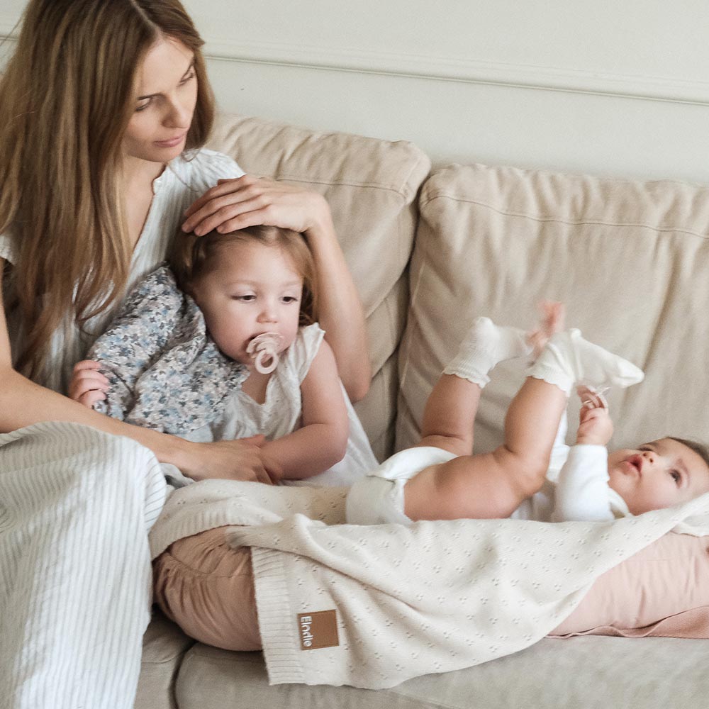 Плетено одеяло Elodie Bermuda Creamy White