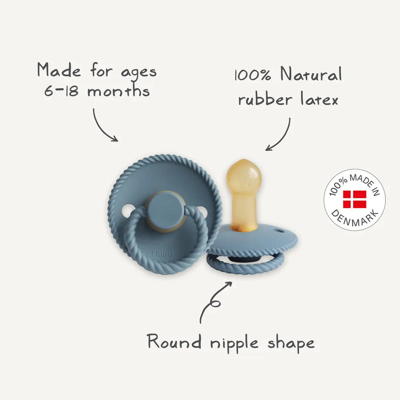 Биберони FRIGG Rope Croissant/Olive 2 бр. каучук