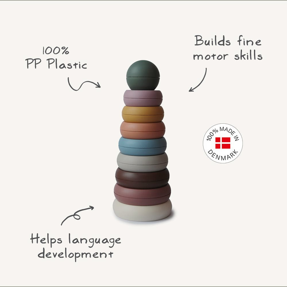 Цветна кула с рингове Mushie