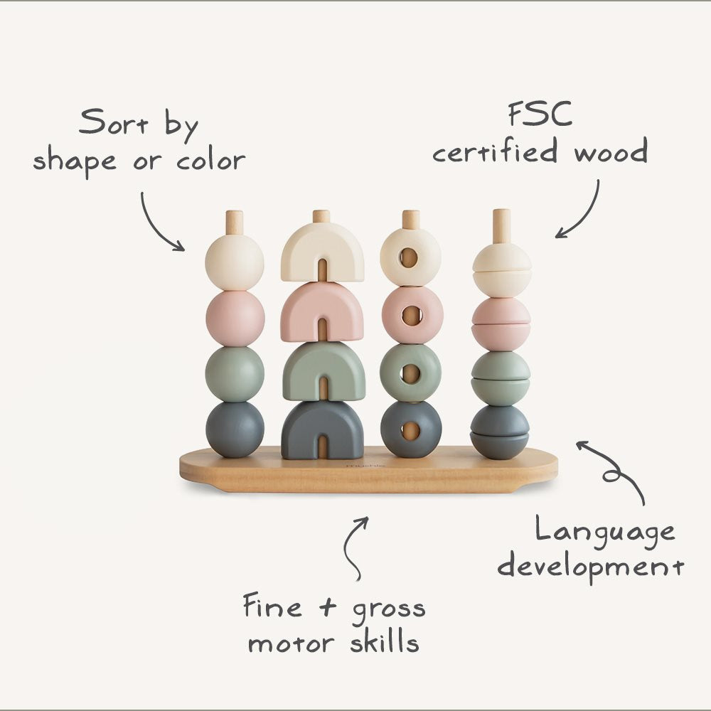 Дървена играчка за сортиране Mushie