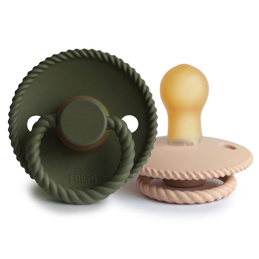 Биберони FRIGG Rope Croissant/Olive 2 бр. каучук
