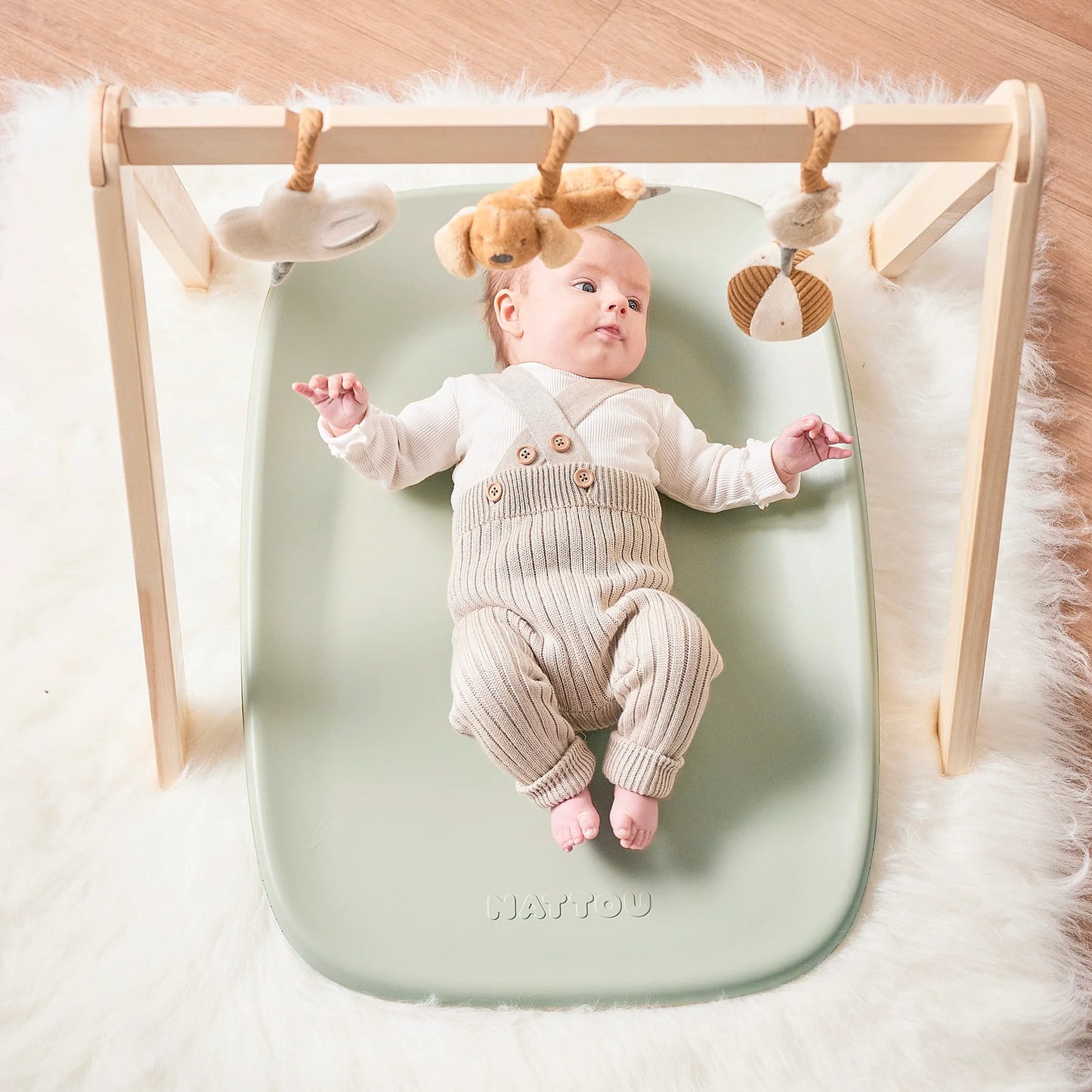 Подложка за повиване Softy 70 cm green