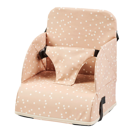 Сгъваема повдигаща седалка за хранене Foody Beige with Stars Nattou