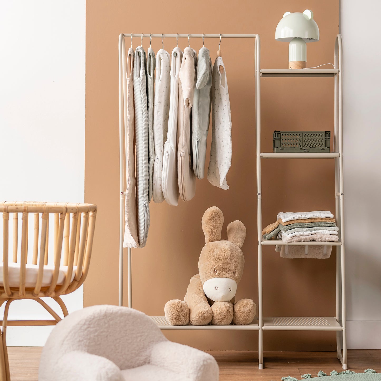 Голямо плюшено магаренце Light Caramel 60 см Nattou LouLou
