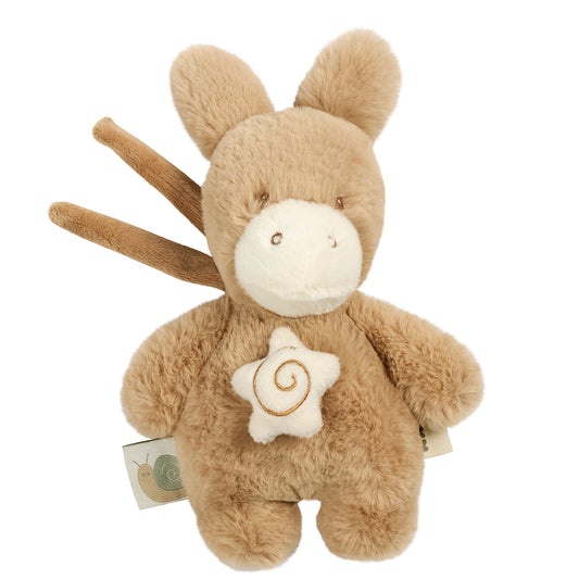 Мини музикално плюшено магаренце Light Caramel Nattou LouLou