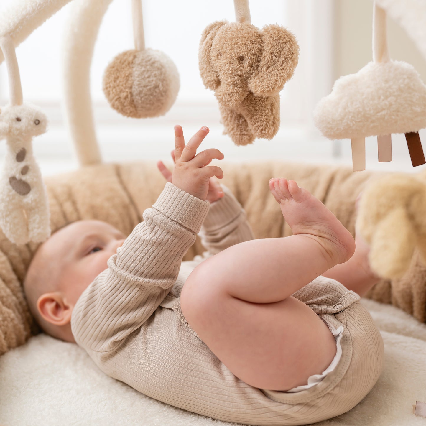 Активна гимнастика пуф Teddy caramel  90 см