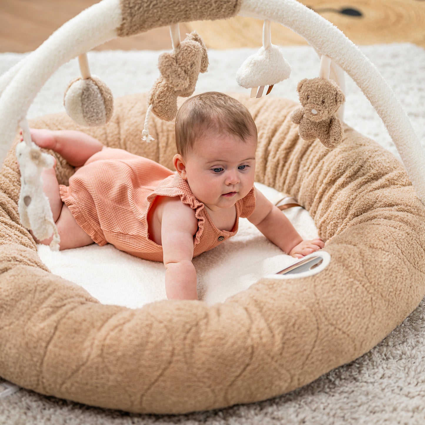 Активна гимнастика пуф Teddy caramel  90 см