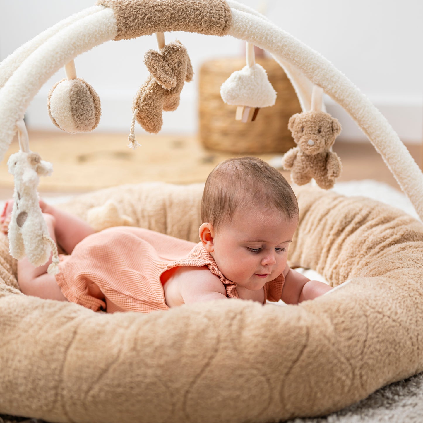 Активна гимнастика пуф Teddy caramel  90 см