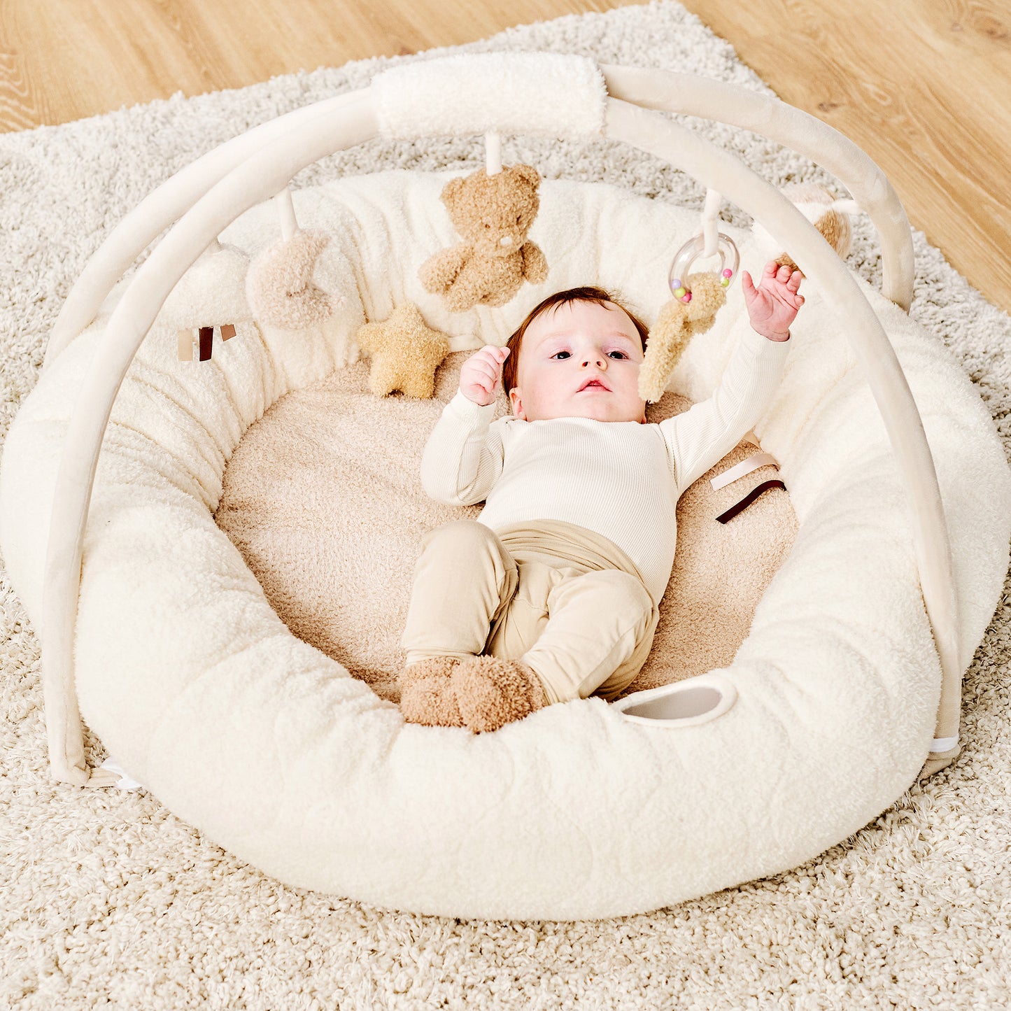 Активна гимнастика пуф Teddy ecru  90 см