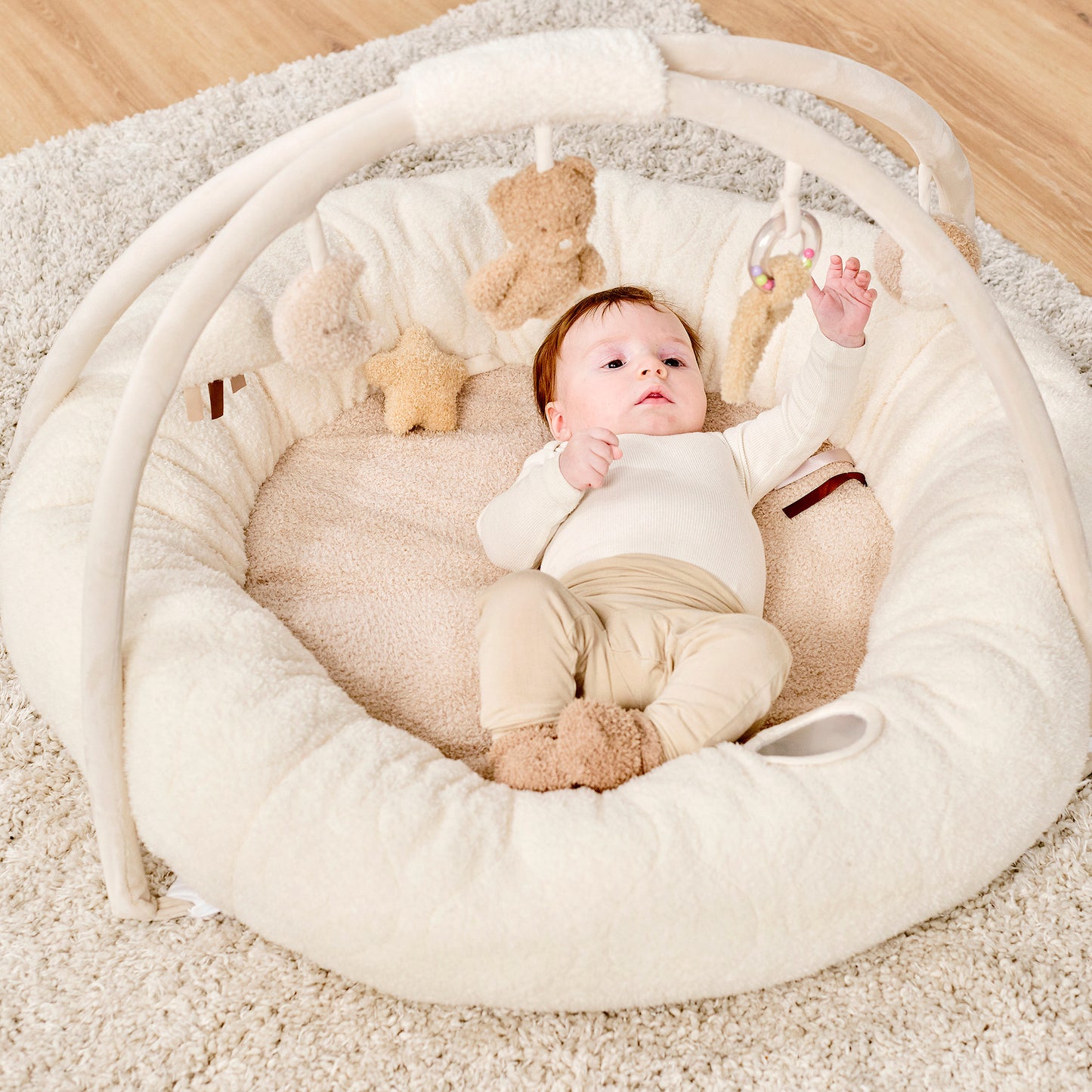 Активна гимнастика пуф Teddy ecru  90 см