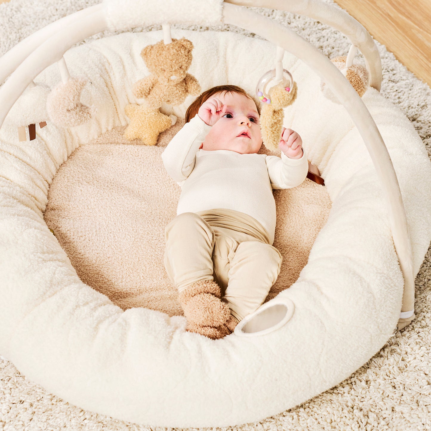 Активна гимнастика пуф Teddy ecru  90 см