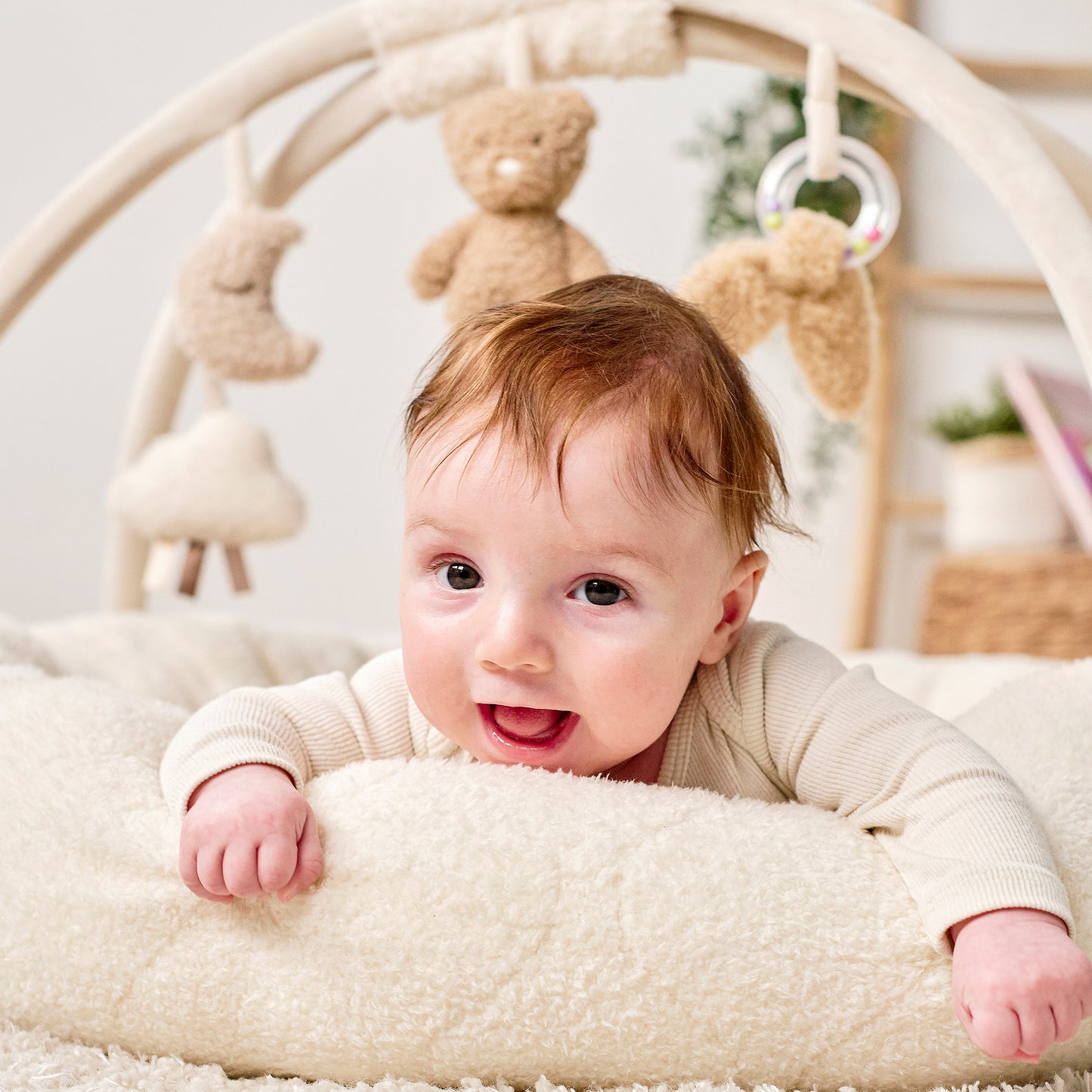 Активна гимнастика пуф Teddy ecru  90 см