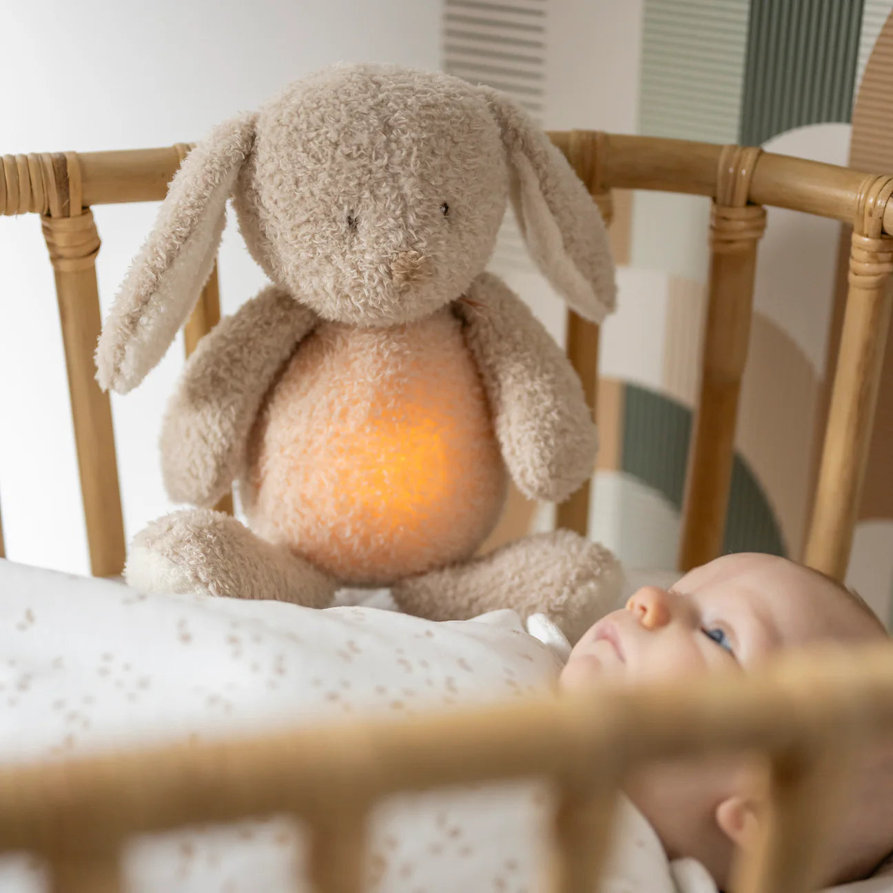 Нощна лампа с музика зайче Sleepy Teddy