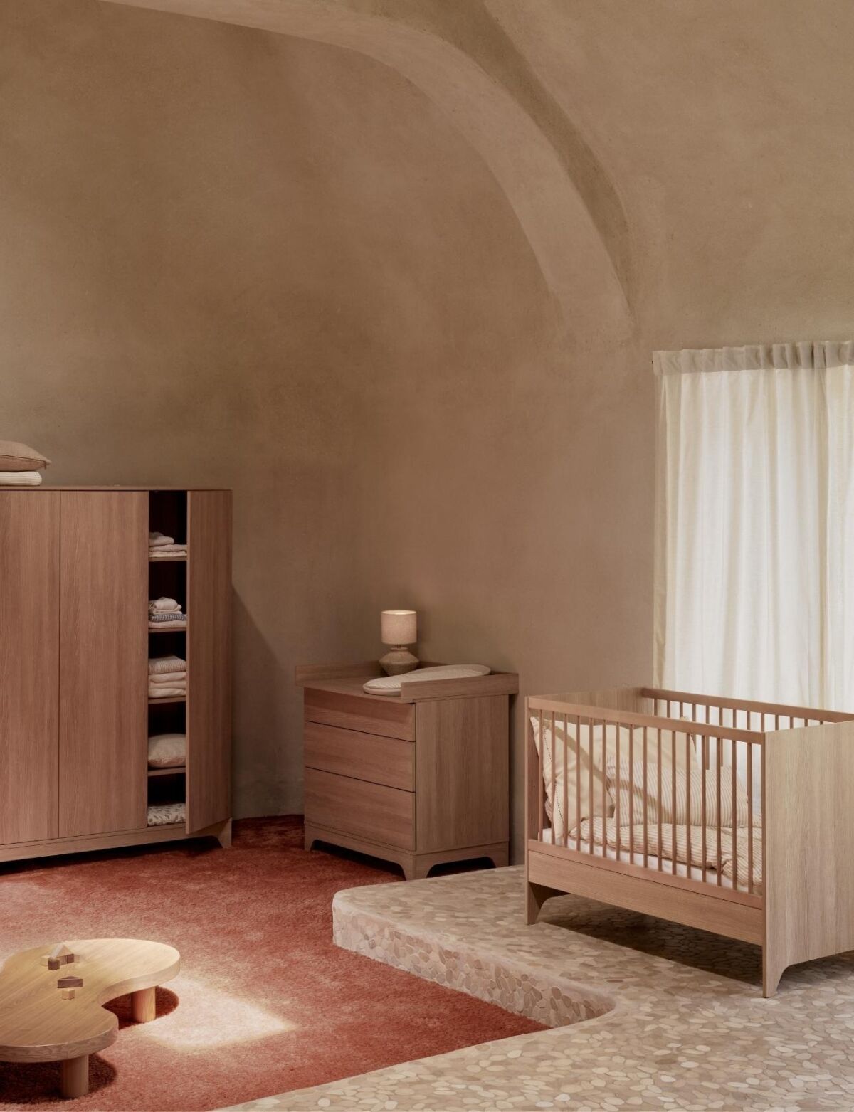 Трансформиращо бебешко легло Tsugi 120 x 60 - Honey Ash