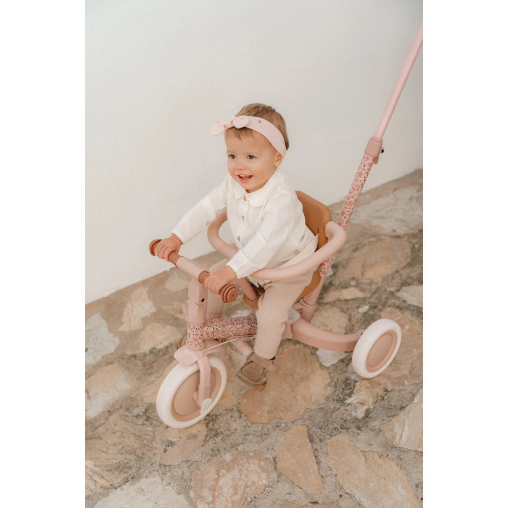 Триколка с дръжка за бутане 4-в-1 Little Dutch Fairy Floral