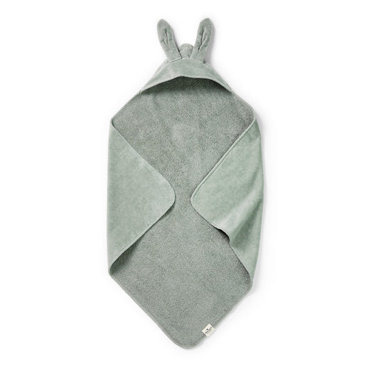 Бебешка Хавлия с Качулка Elodie Mineral Green Bunny