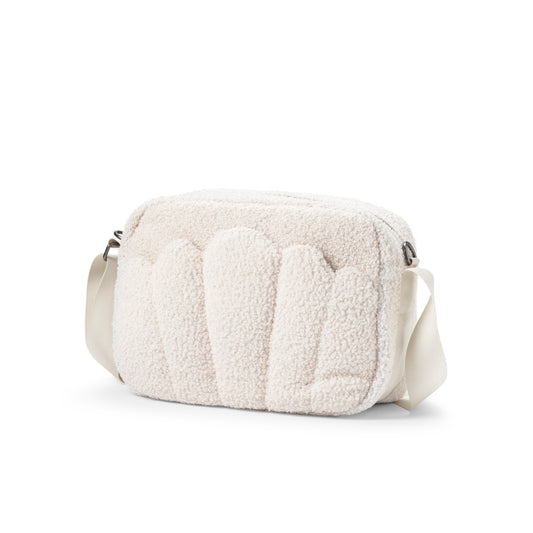 Elodie чанта за количка Crossbody - White Bouclé