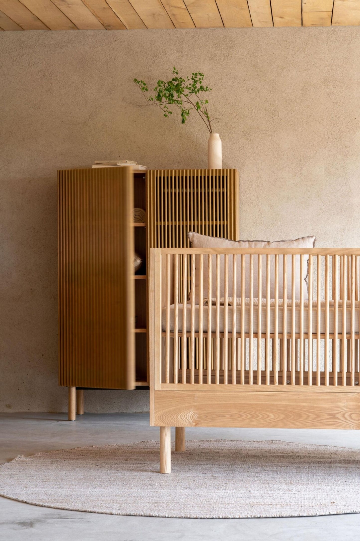 Трансформиращо се легло Hai No Ki – 140 × 70 см – Natural Ash