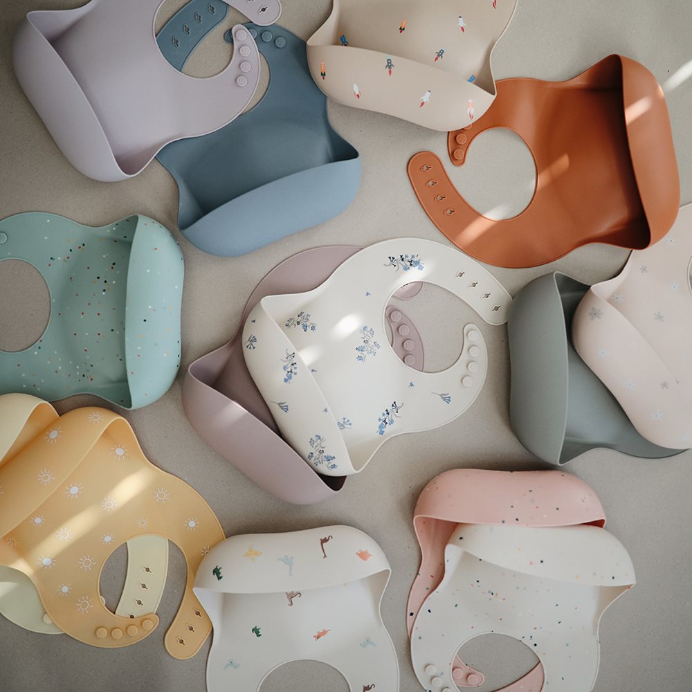 Силиконов лигавник Mushie Cambridge blue