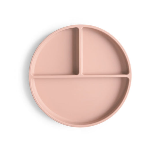 Силиконова чиния със залепваща основа Blush Mushie