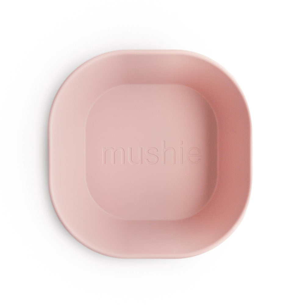 Квадратни купички Dinner Bowl Blush 2 броя Mushie