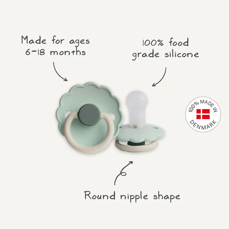 Биберони FRIGG Daisy Biscuit/Cream 2 бр. силикон