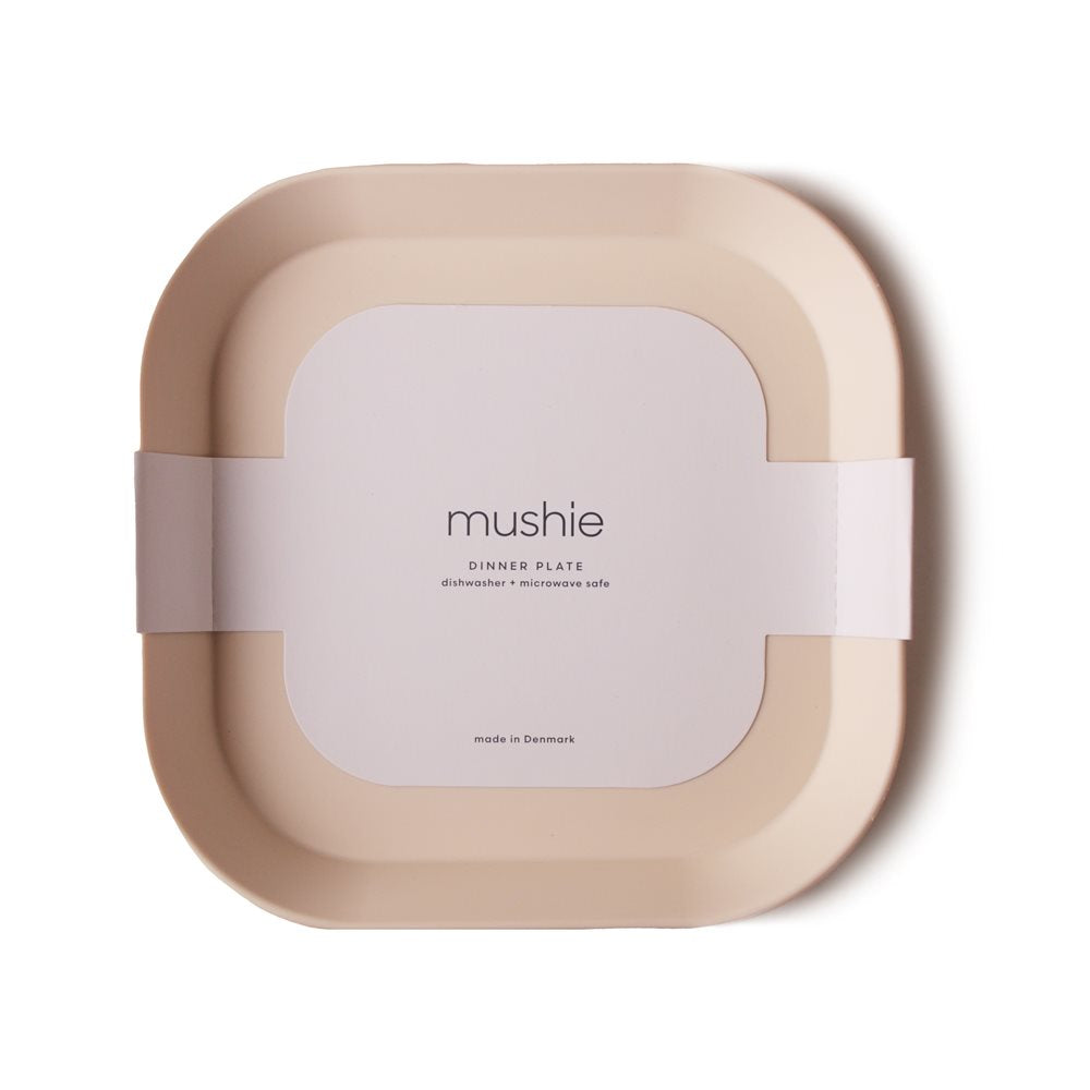 Квадратни чинии Dinner Plate Sage 2 броя Mushie