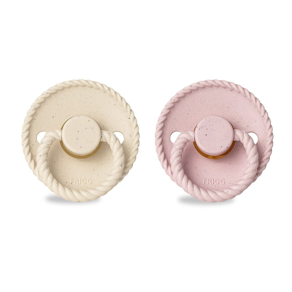 Биберони FRIGG Mini Mocha Vanilla Cream/Rose Latte 2 бр. каучук размер 1 (0-6 м)