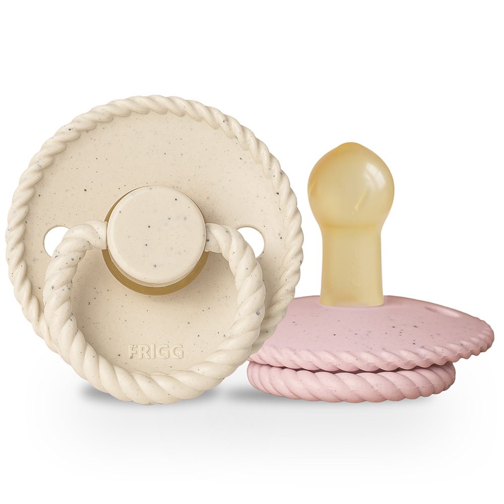 Биберони FRIGG Mini Mocha Vanilla Cream/Rose Latte 2 бр. каучук размер 1 (0-6 м)