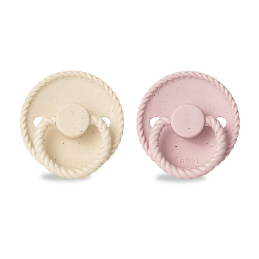Биберони FRIGG Mini Mocha Vanilla Cream/Rose Latte 2 бр. силикон размер 1 (0-6 м)