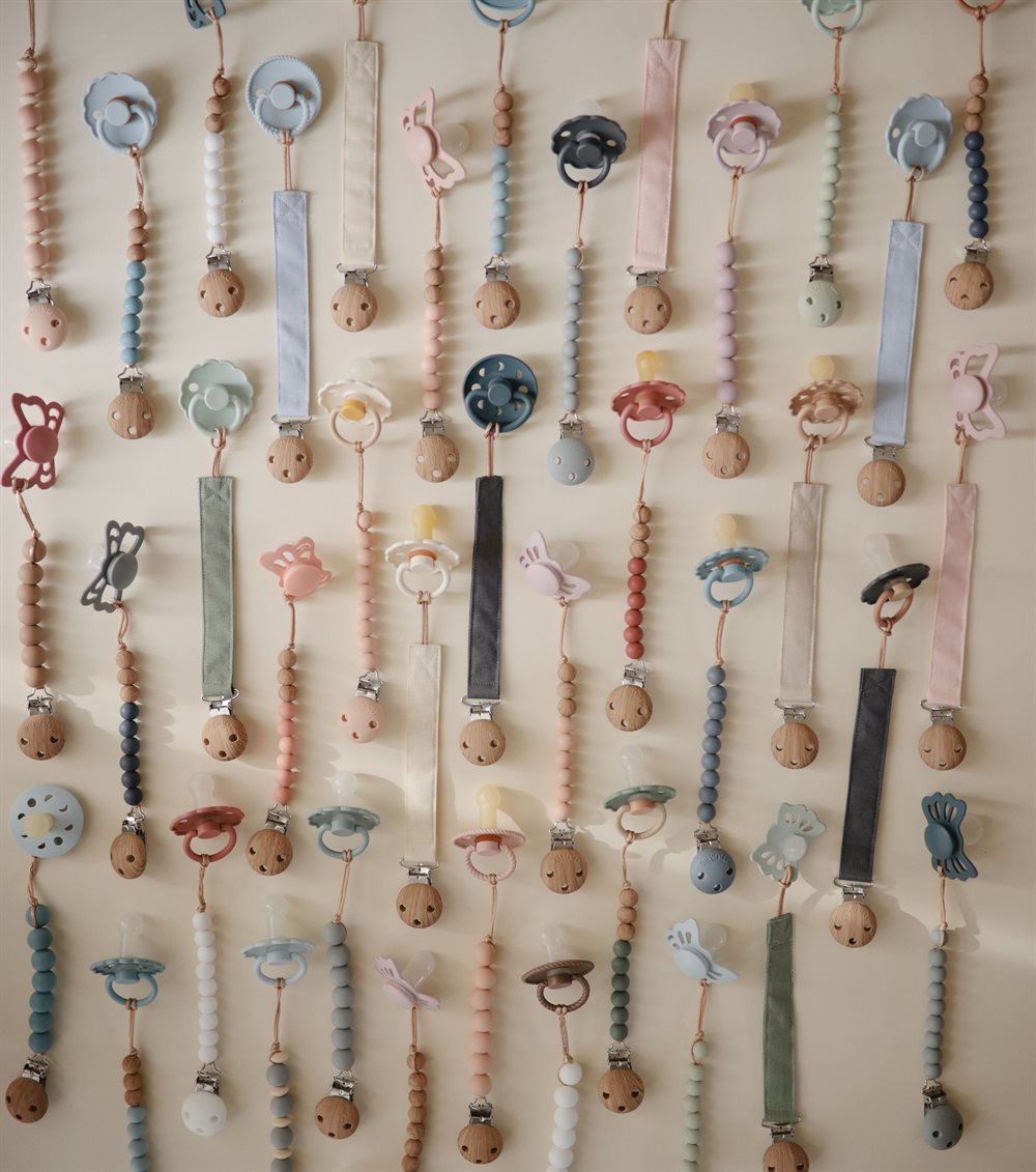 Ленен клипс за биберон 2 бр. Mushie