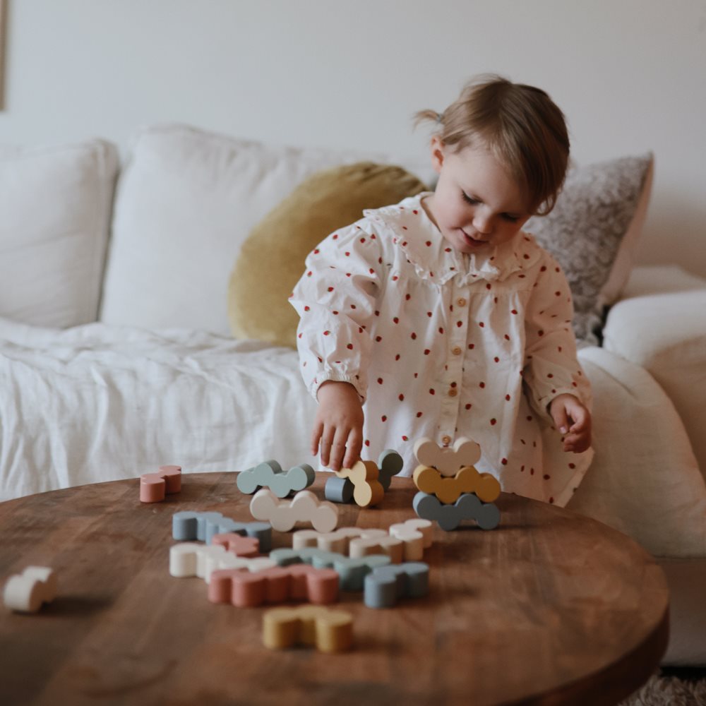 Дървени балансиращи блокчета Mushie