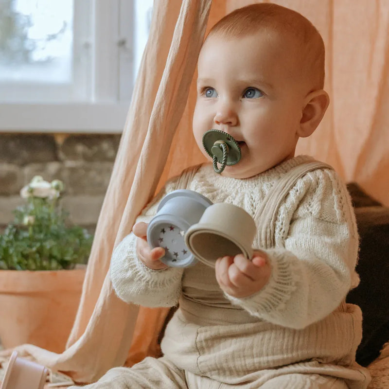 Биберони FRIGG Rope Croissant/Olive 2 бр. каучук