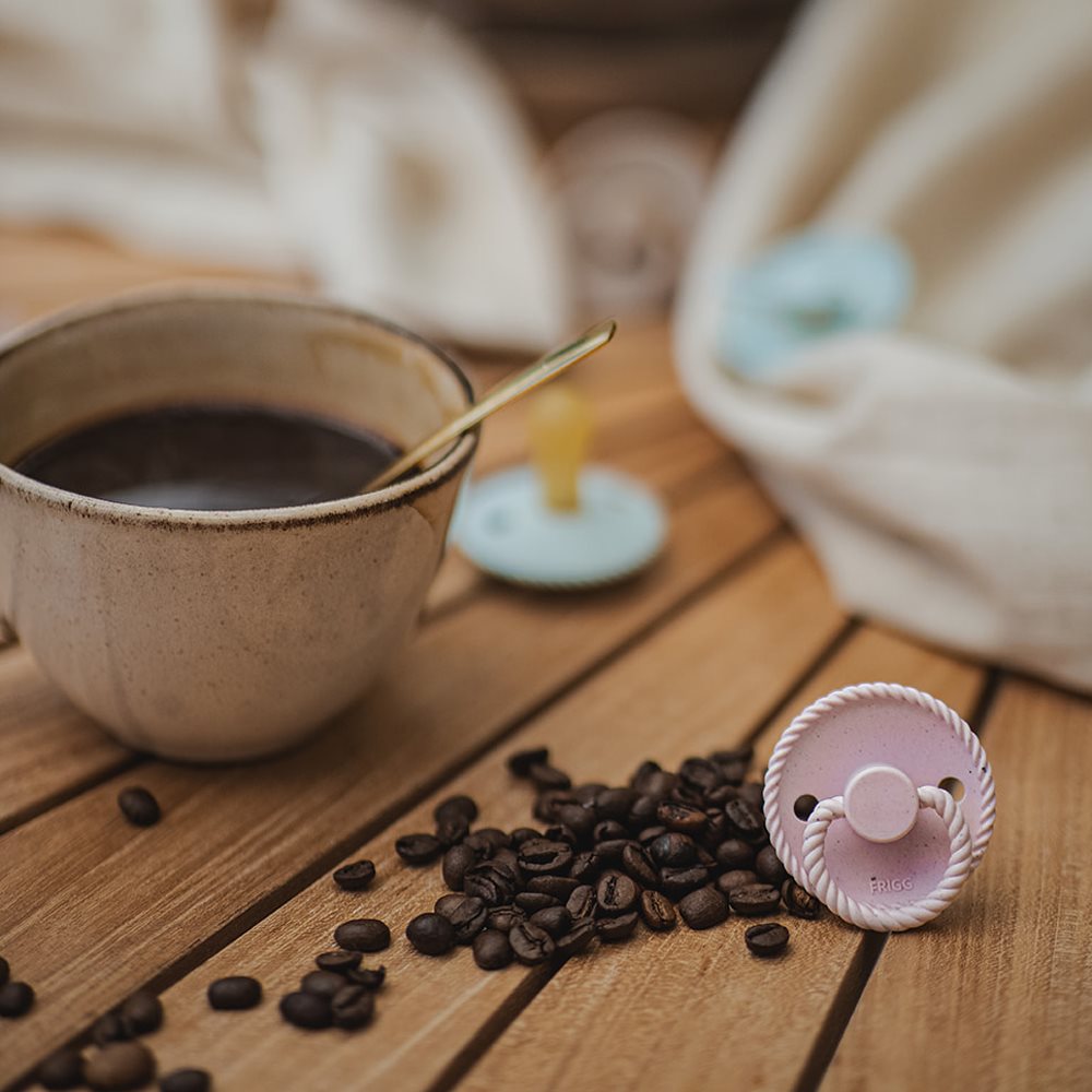 Биберони FRIGG Mini Mocha Vanilla Cream/Rose Latte 2 бр. каучук размер 1 (0-6 м)