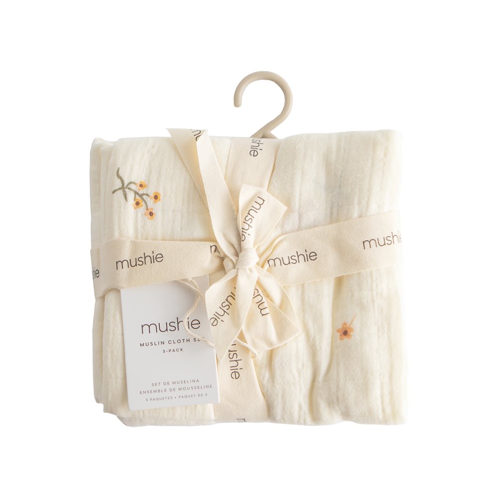 Муселинови пелени Mushie flowers 3 бр.