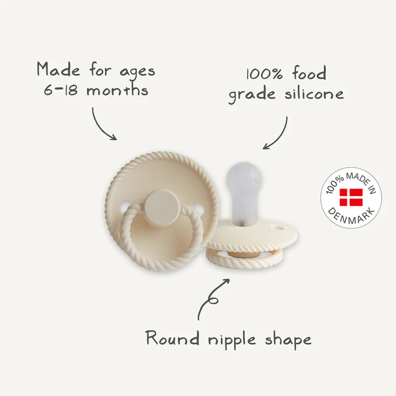 Биберони FRIGG Rope Ocean View/Sage 2 бр. силикон