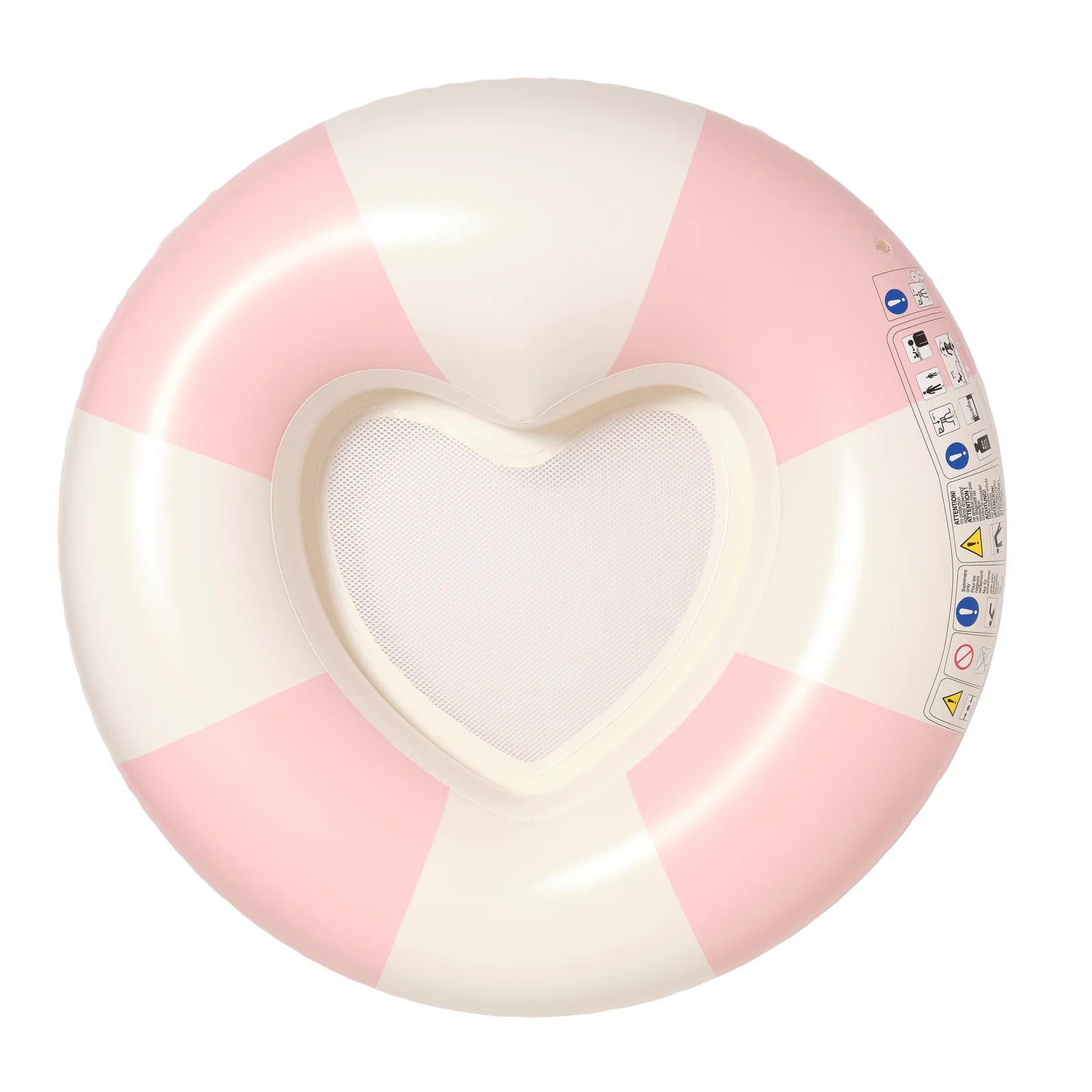 Луксозен Надуваем Пояс Stole My Heart Pink Stripe - Sunny Life