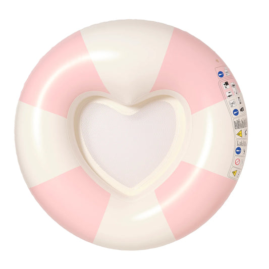 Луксозен Надуваем Пояс Stole My Heart Pink Stripe - Sunny Life