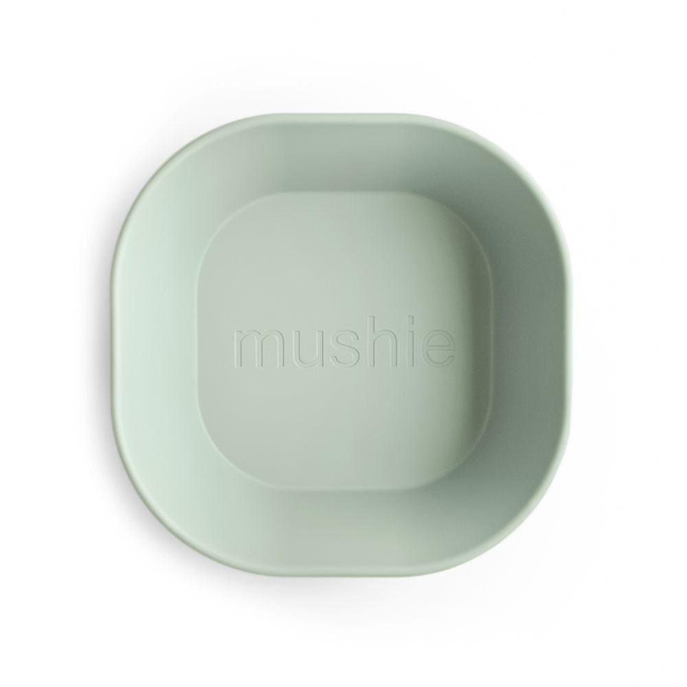 Квадратни купички Dinner Bowl Sage 2 броя Mushie