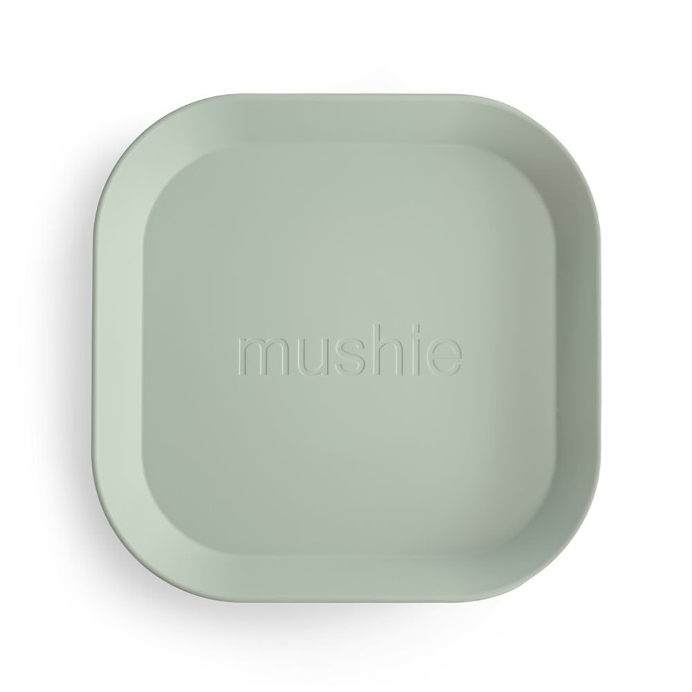 Квадратни чинии Dinner Plate Sage 2 броя Mushie
