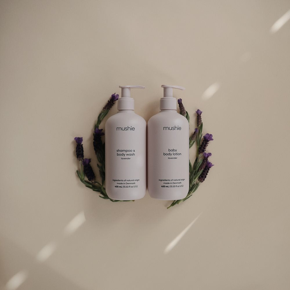 Бебешки шампоан и душ гел Mushie Lavender 400 мл