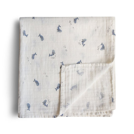 Муселинова пелена Mushie Whales 120х120