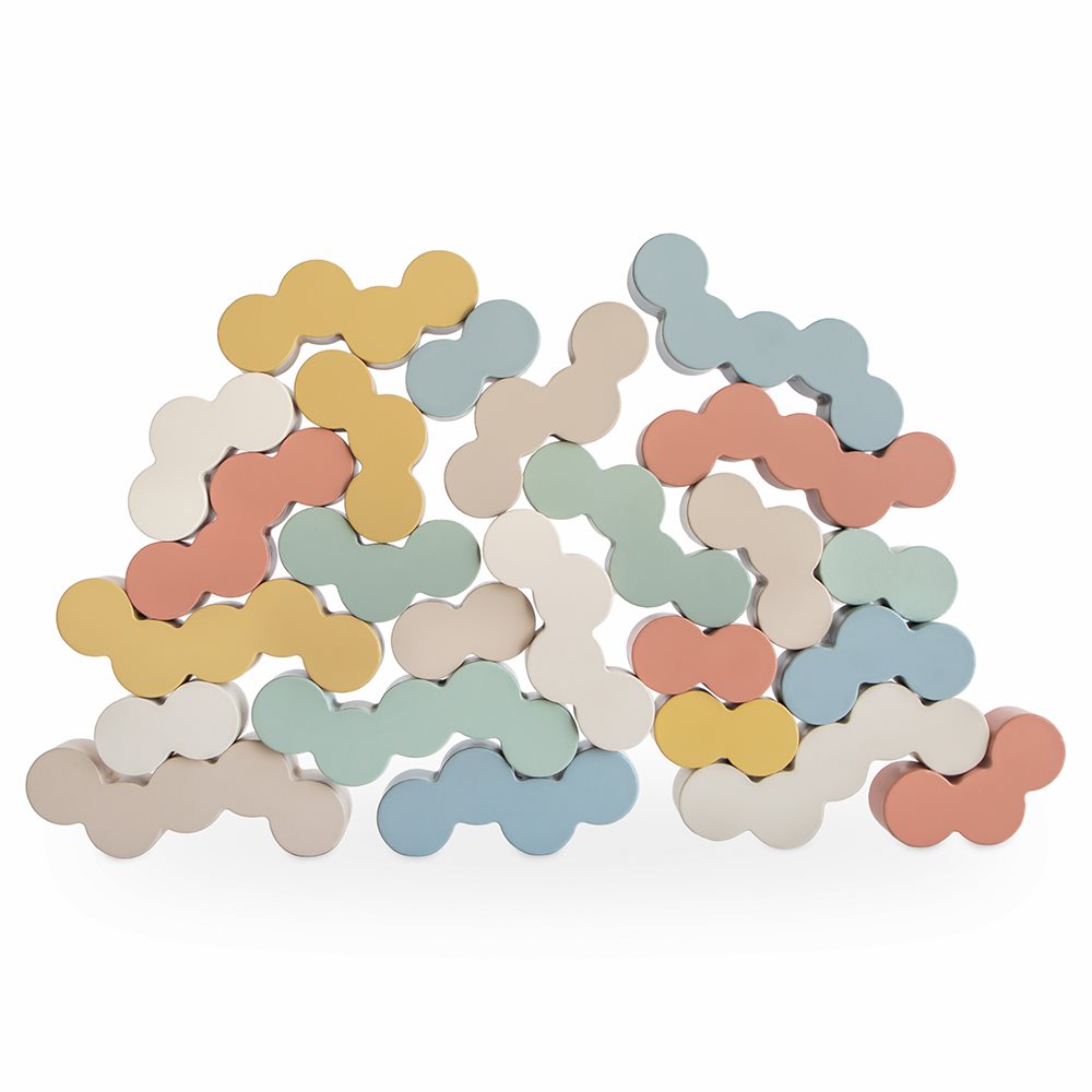 Дървени балансиращи блокчета Mushie