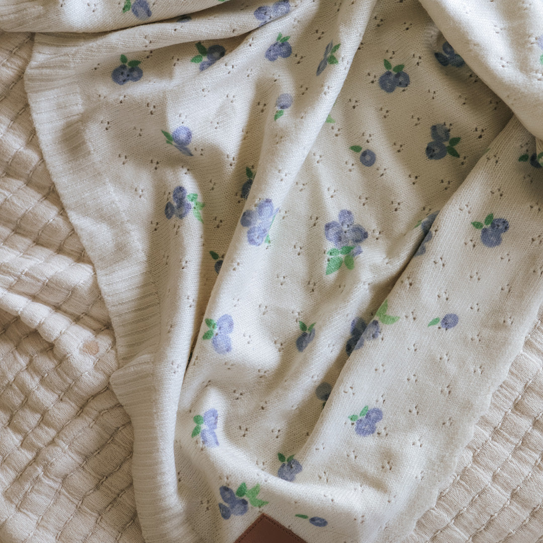 Плетено одеяло Elodie Blueberry Bliss