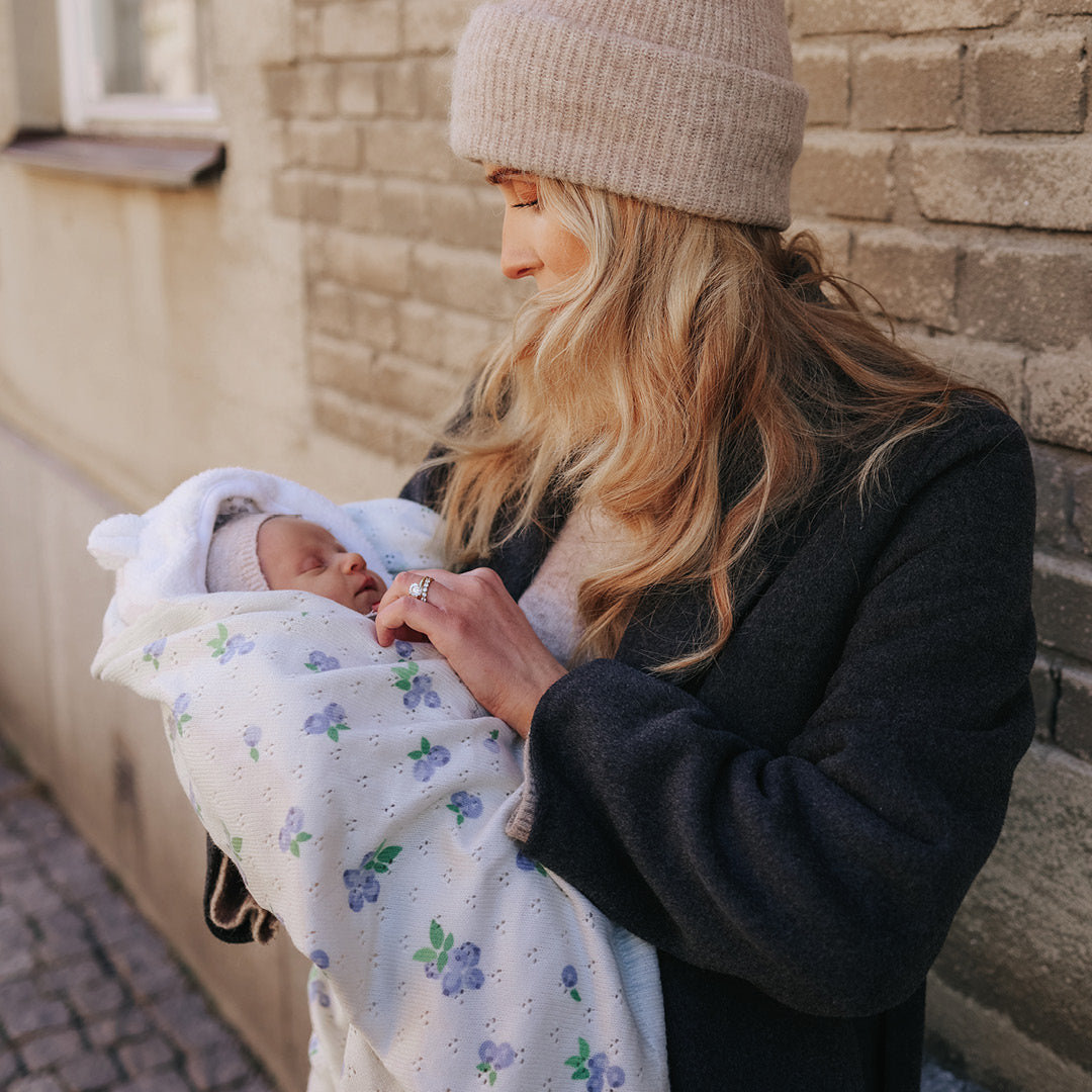 Плетено одеяло Elodie Blueberry Bliss