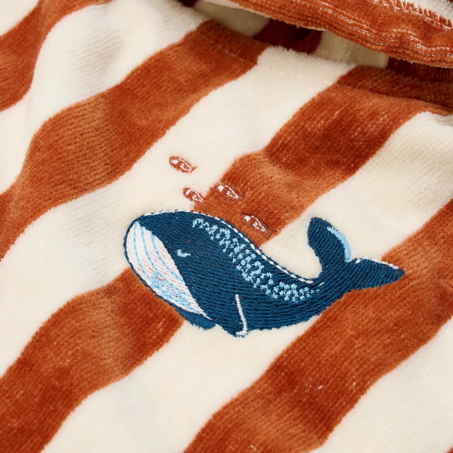 Детско Плажно Пончо Ocean World Brown Stripe Little Dutch